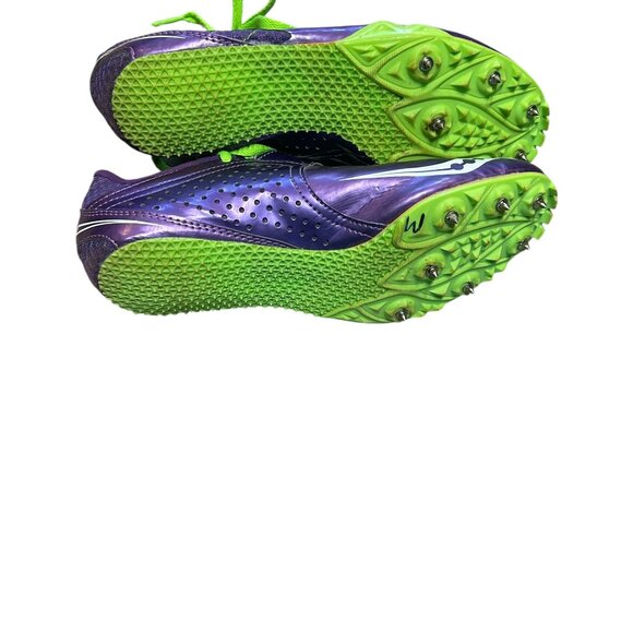 Saucony Women’s Track Cleats Sz 8.5 Purple and Neon Green 10187-3 Spikes Running - Picture 5 of 7